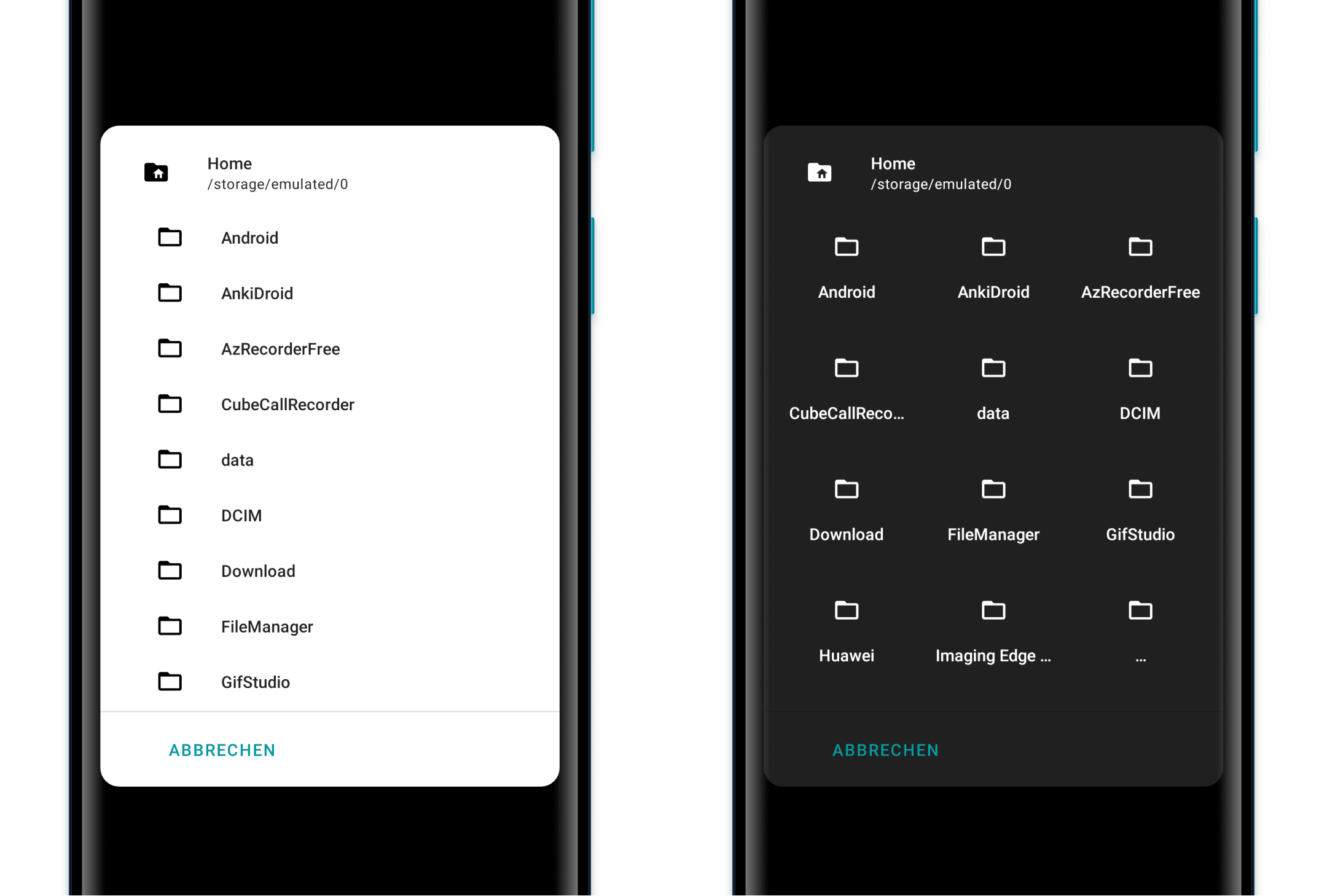 Sheets StorageSheet Dialog